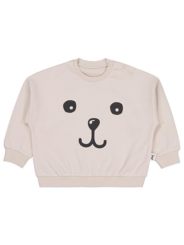 Civil Baby Ayı 6-18 Ay Sweatshirt - Bej 18-24 Ay