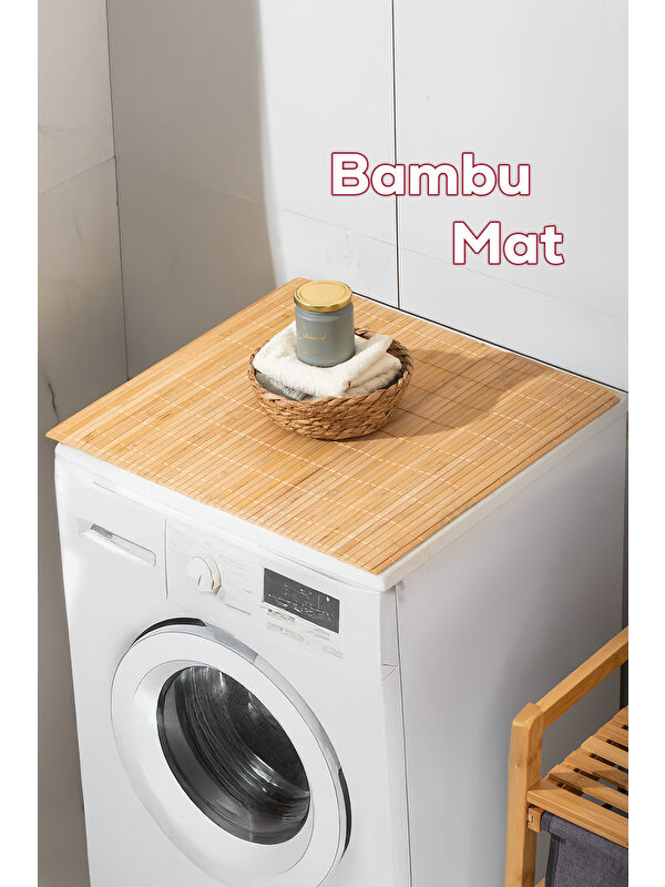 Porsima Pbt-374 Ahşap Bambu Paspas Kaymaz Banyo Matı 45x70cm