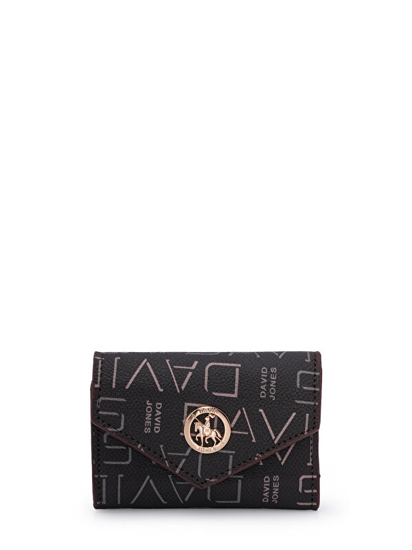 David Jones Logo Detaylı Kapaklı Mini Cüzdan CZ103
