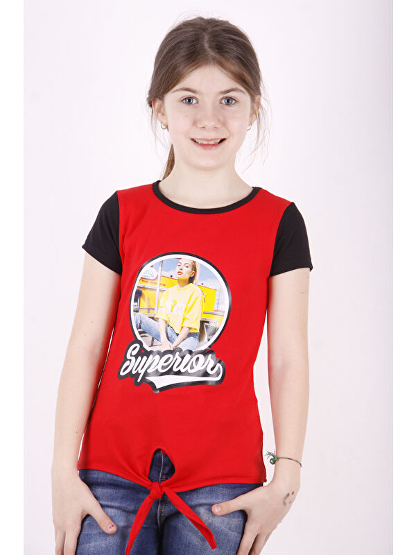 Toontoykids Kız Çocuk Superior Baskılı Tişört