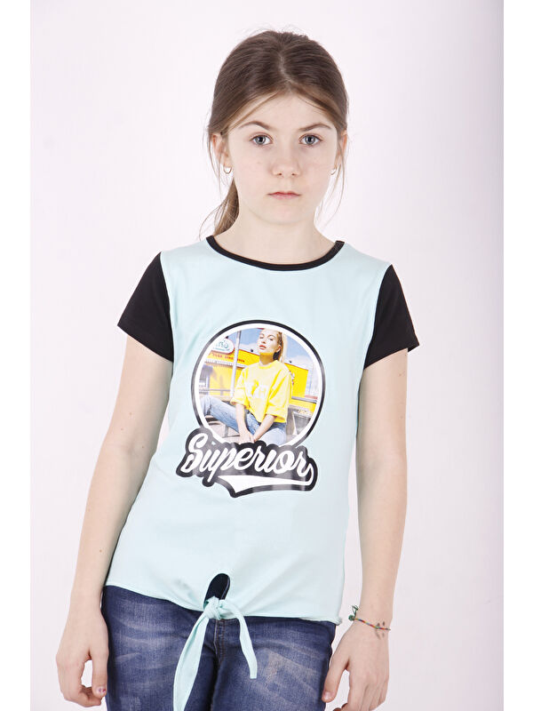 Toontoykids Kız Çocuk Superior Baskılı Tişört
