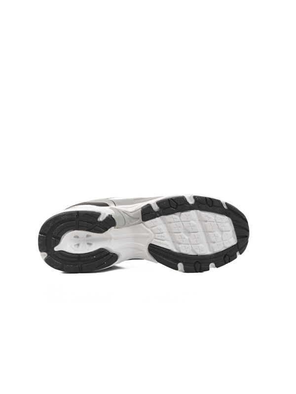 Beyaz Siyah Fileli Erkek Spor Ayakkabı Run M - Görsel 6