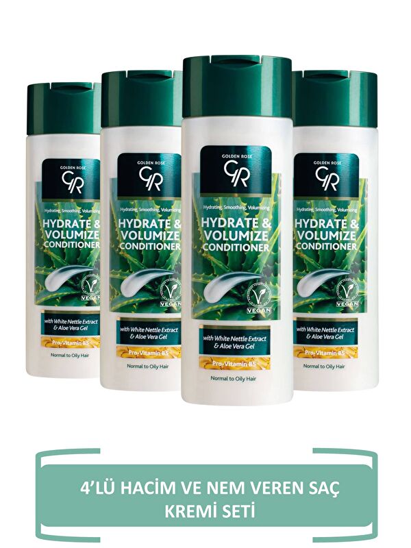 GOLDEN ROSE Hydrate & Volumize Conditioner - Hacim Ve Nem Veren 4'lü Saç Kremi