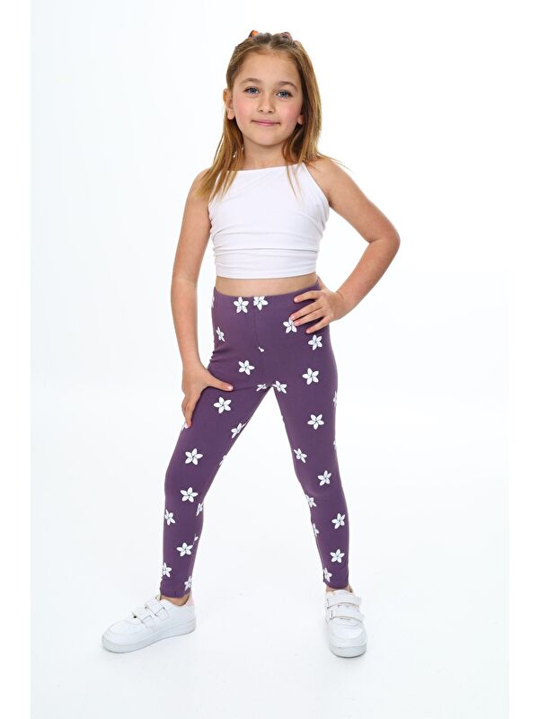Toontoykids Kız Çocuk Baskılı Tayt