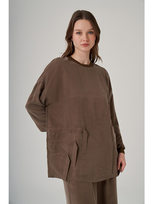 Nuss Cupra Tunik Pantolonlu 1039 Vizon