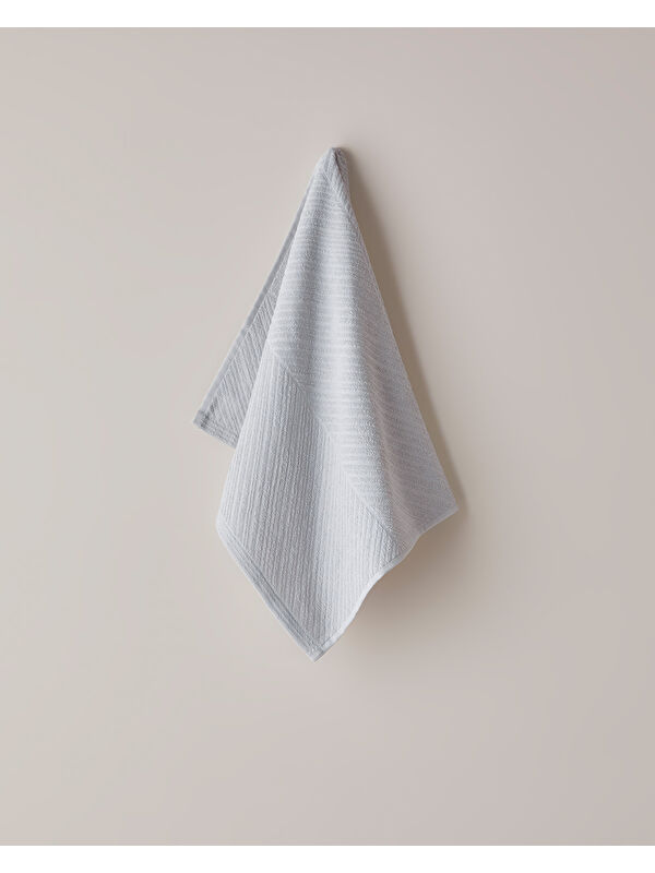 English Home Twill Pamuk Yüz Havlusu 50x70 cm Açık Gri
