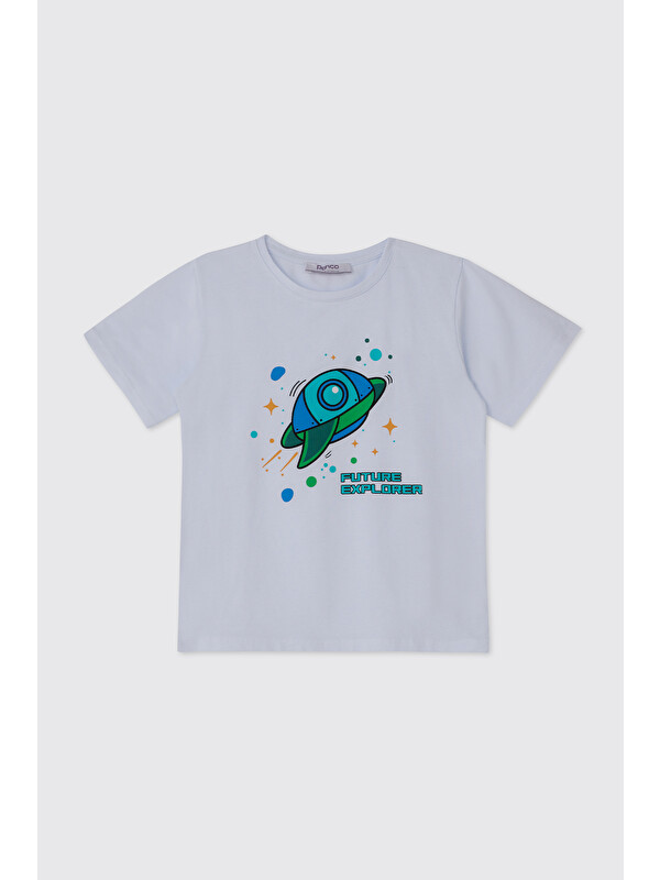 Panço Erkek Bebek Beyaz Tişört