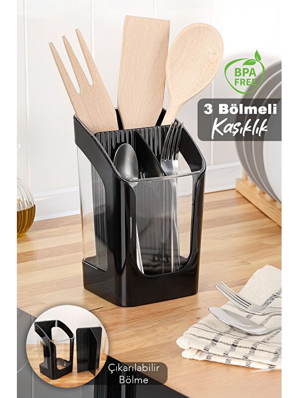 Meleni Home 3 Bölmeli Tezgah Üstü Kaşıklık