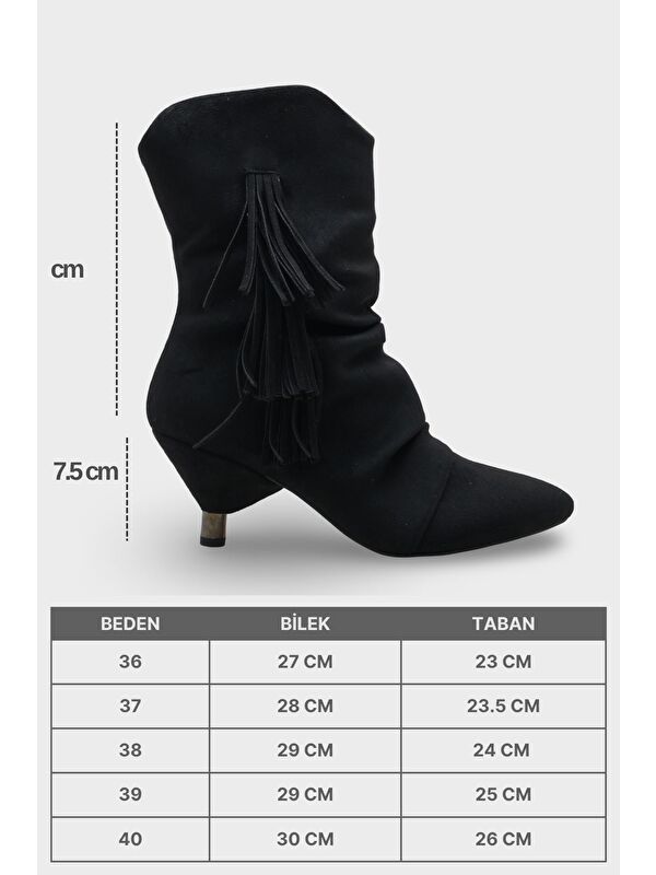 Silva Kadın Koyu Siyah Bot - Görsel 8