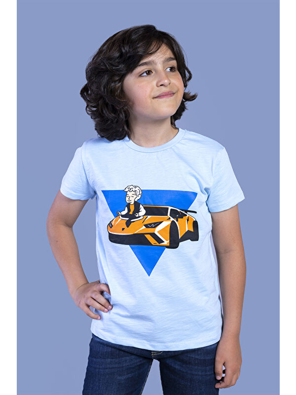 Toontoykids Erkek Çocuk Araba Baskılı Tişört