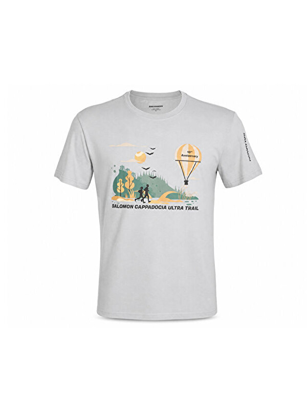 Salomon S Cut ANV Men Tee Erkek Günlük Tişört SLM25002-GRI Yeşil