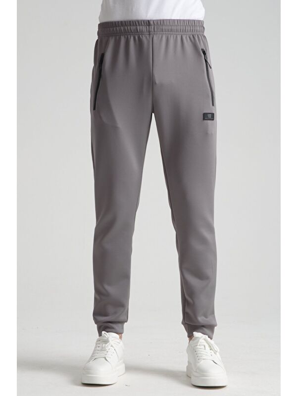 Shooter Sportswear Gri Erkek Cep Detaylı Jogger Eşofman Altı