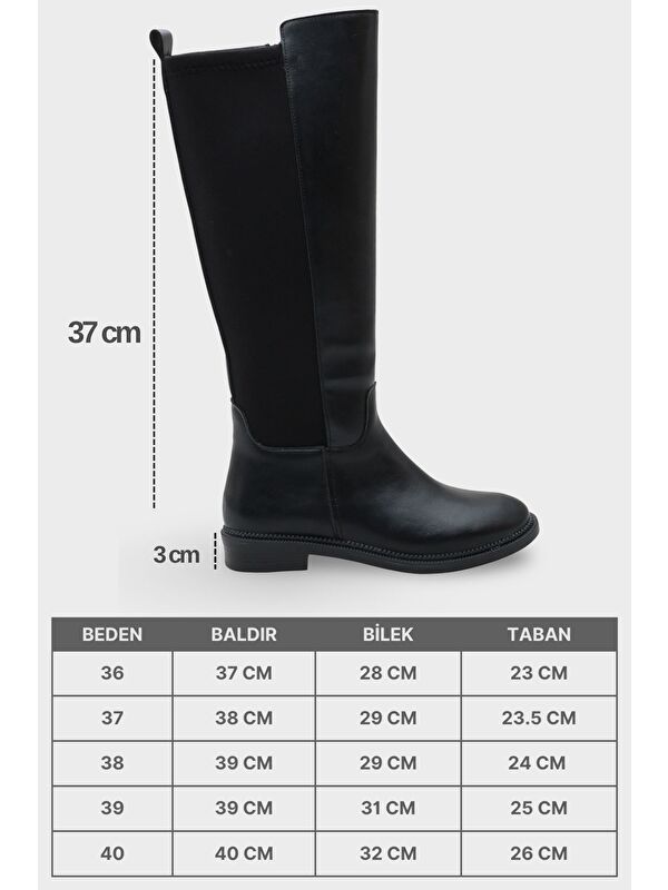 Stephi Kadın Siyah Çizme - Görsel 8