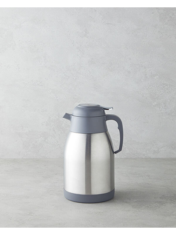 English Home Good Mood Temp Çelik Termos 2 Litre Gri