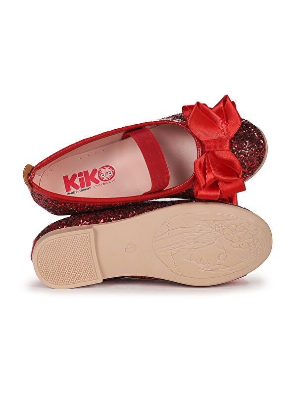 Panı Cam Kırığı Fiyonk Lastikli Kız Çocuk Babet Ayakkabı - Görsel 6