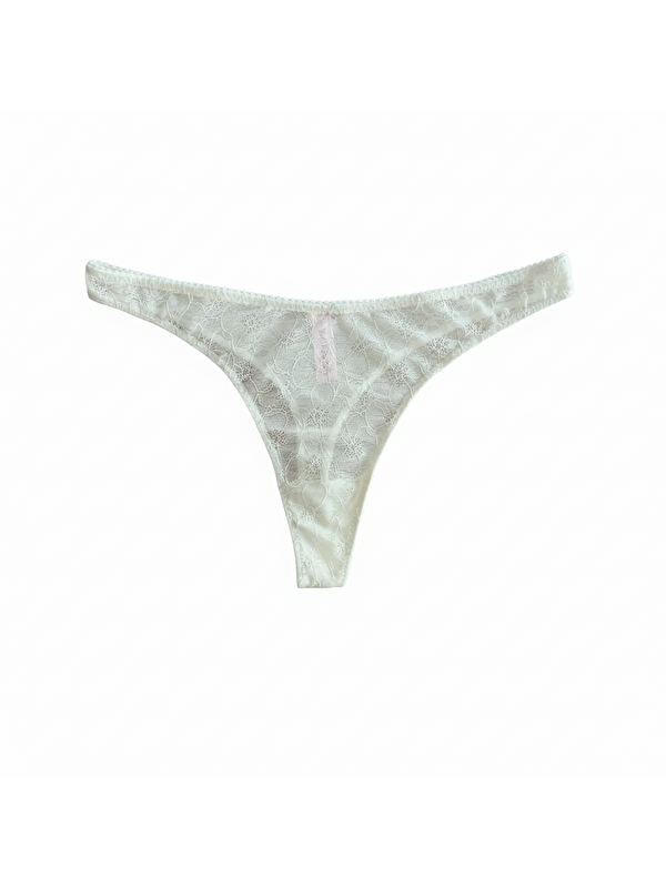 Bonbon Kadın Dantelli Transparan String Bb2073