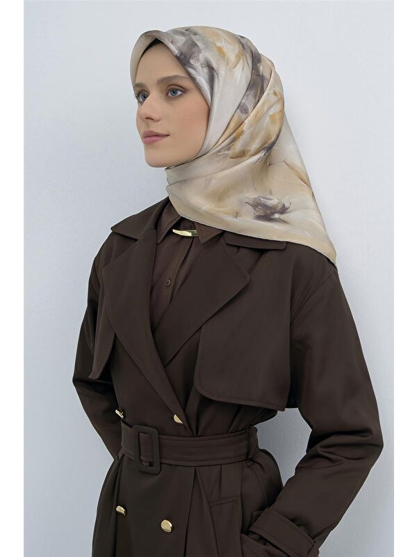 ARMİNE Saf İpek Twill Eşarp 9515D 85