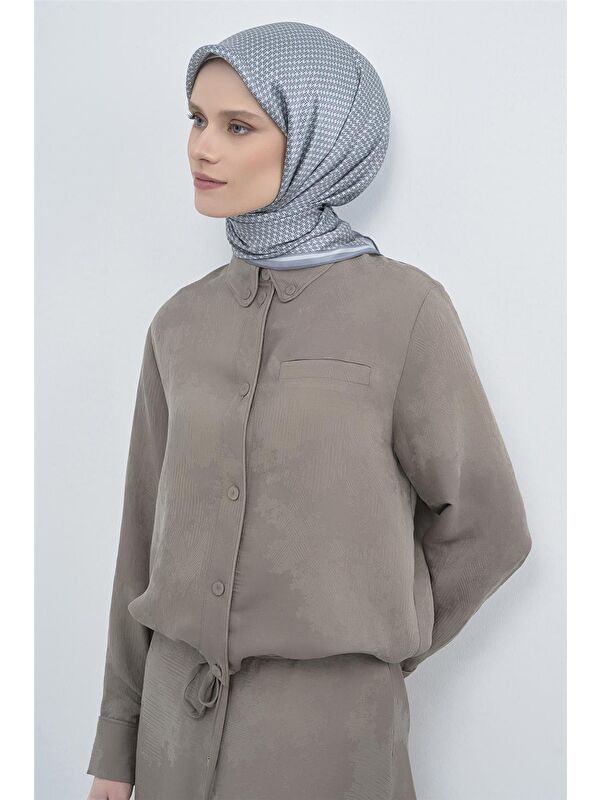 ARMİNE Saf İpek Twill Eşarp 9528D 01