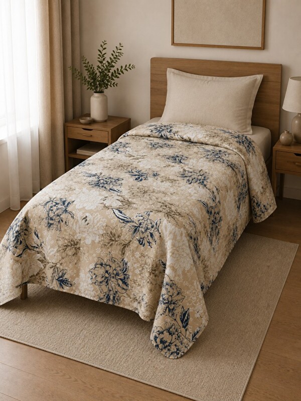 Mulberry Tek Kişilik Pike Yatak Örtüsü %100 Pamuk 170x230