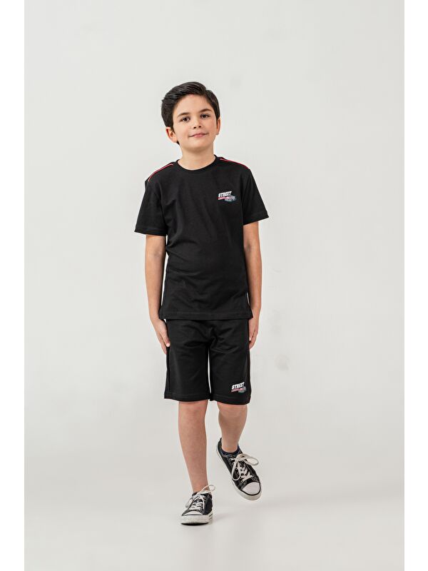 Mışıl Kids Street Legend Baskılı Erkek Çocuk Şort - Tişört Takımı