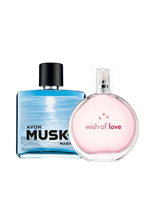 AVON Wish Of Love Kadın Parfüm ve Musk Marine Erkek Parfüm Paketi