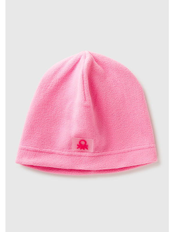 United Colors Of Benetton Erkek Çocuk Pembe Logo Detaylı Bere