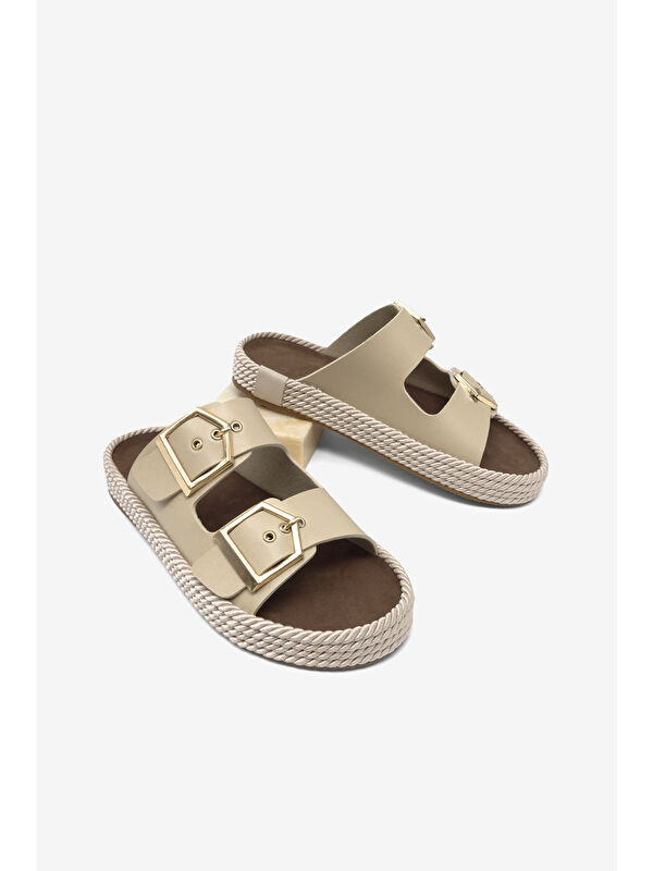 Tonny Black Siyah Tonny Black Rahat Kalip Kadın Hazır Taban Tokalı Terlik