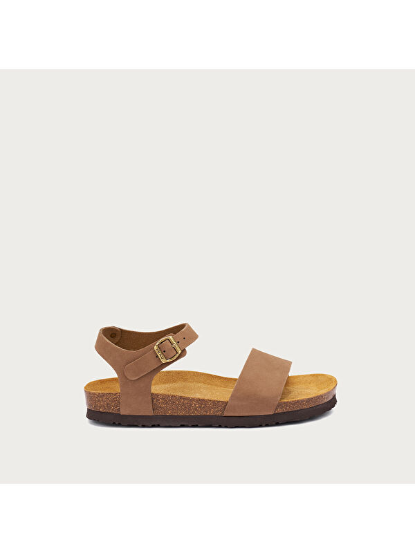 Frau Kadın Sandalet 58F1 STRAPPY SANDALS WITH CORK FOOTBED