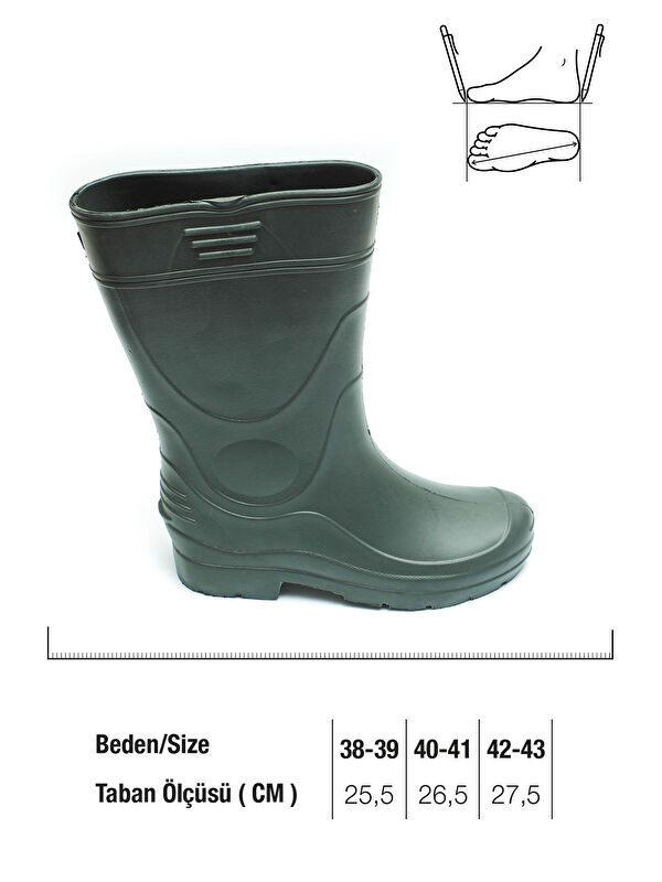 Kışlık Erkek Yağmur Çizmesi - Görsel 3