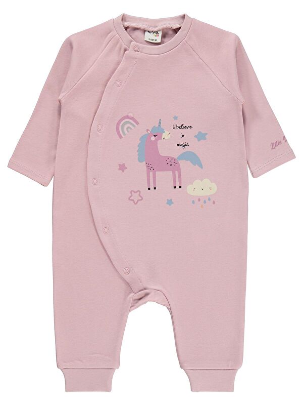 Civil Baby Baskılı 6-18 Ay Tulum - Pembe 18-24 Ay