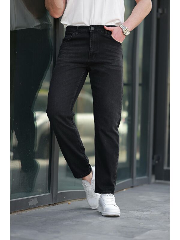 Madmext Siyah Erkek Jean Pantolon E7419