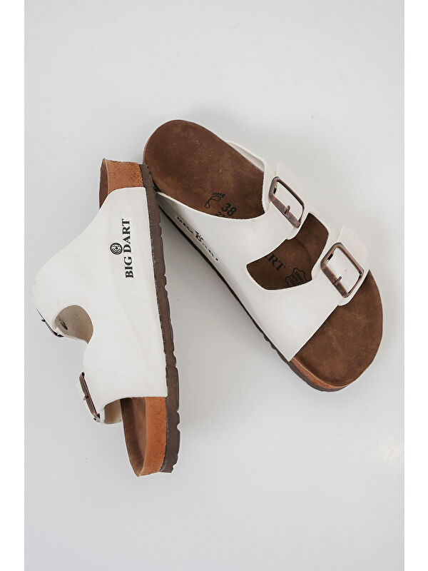 Unisex Ortopedik Terlik 010182 - Beyaz - Görsel 3