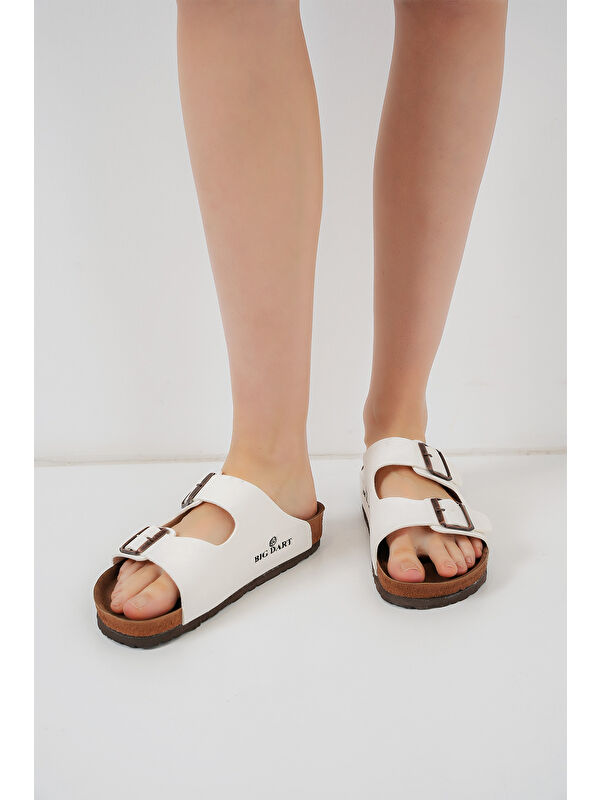 Unisex Ortopedik Terlik 010182 - Beyaz - Görsel 4