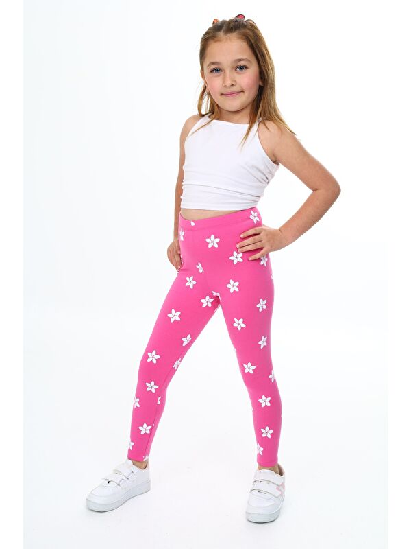 Toontoykids Kız Çocuk Baskılı Tayt