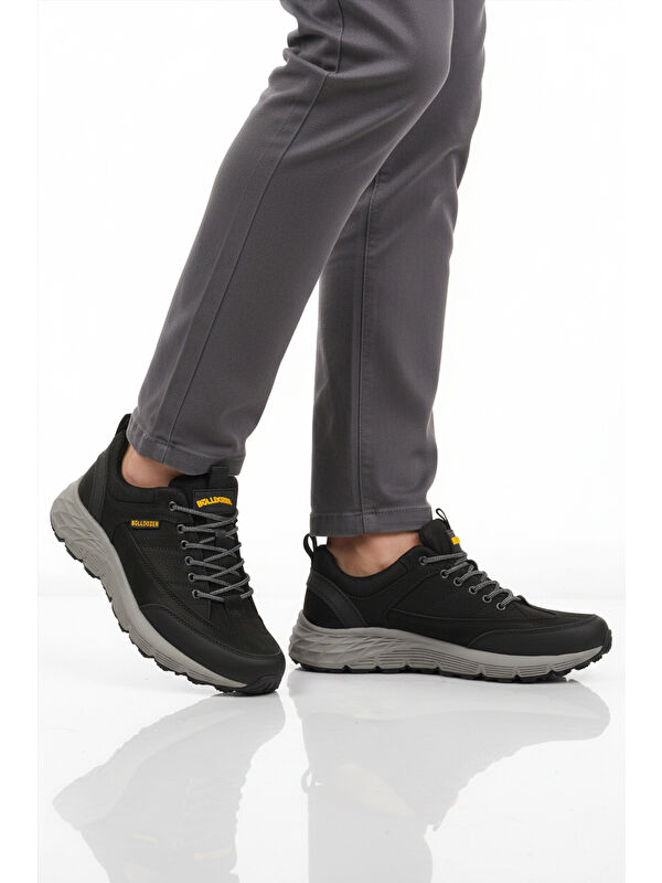 Siyah Nubuk Hakiki Deri Erkek Outdoor Ayakkabı 250069 M - Görsel 2