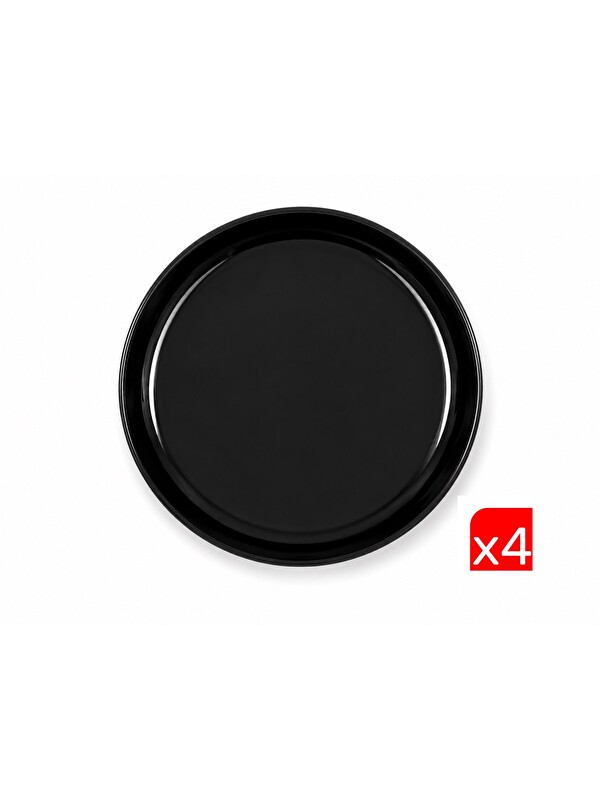 Kütahya Porselen Moderna Çukur Tabak Siyah 19cm MOD20CK740104 4 lü