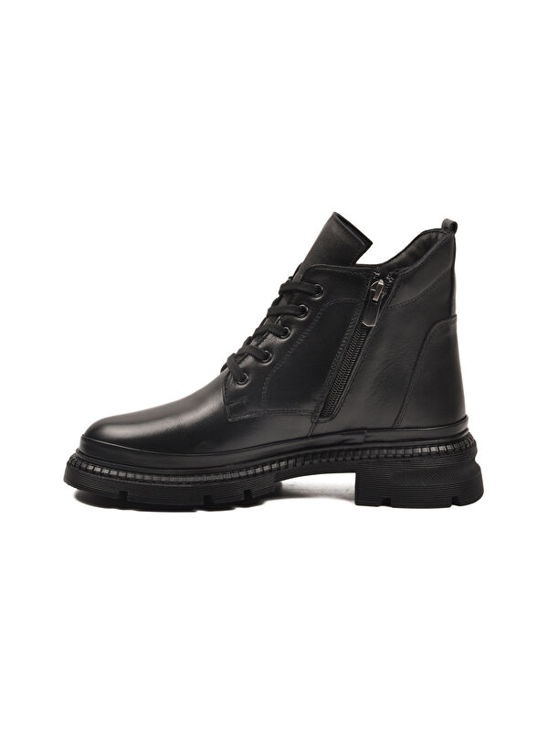 Voyager Siyah Voyager Hakiki Deri İçi Polarlı Kadın Bot