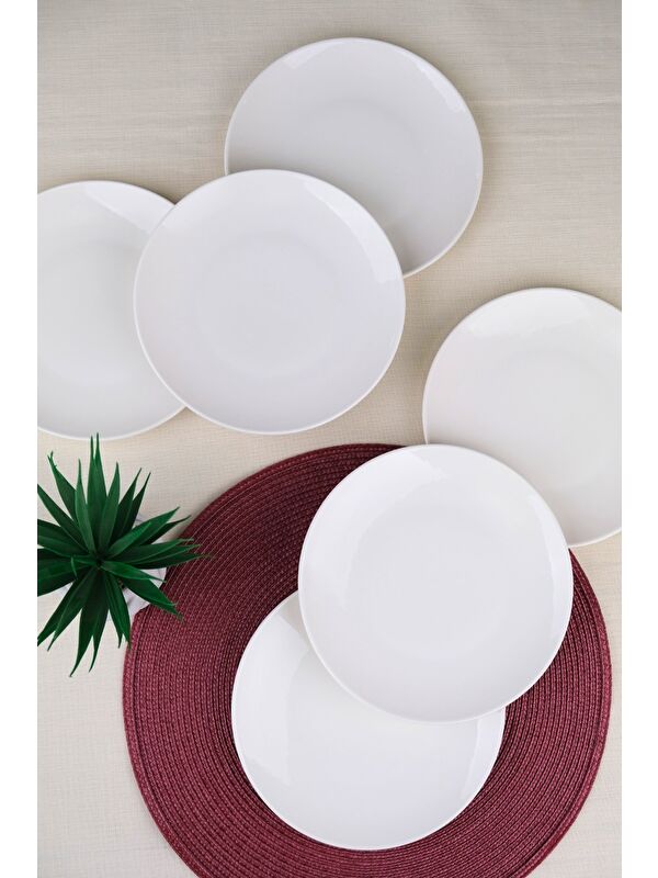 TABAK EVİ Porselen Chic Pasta Tabağı 20,50cm 6 LI