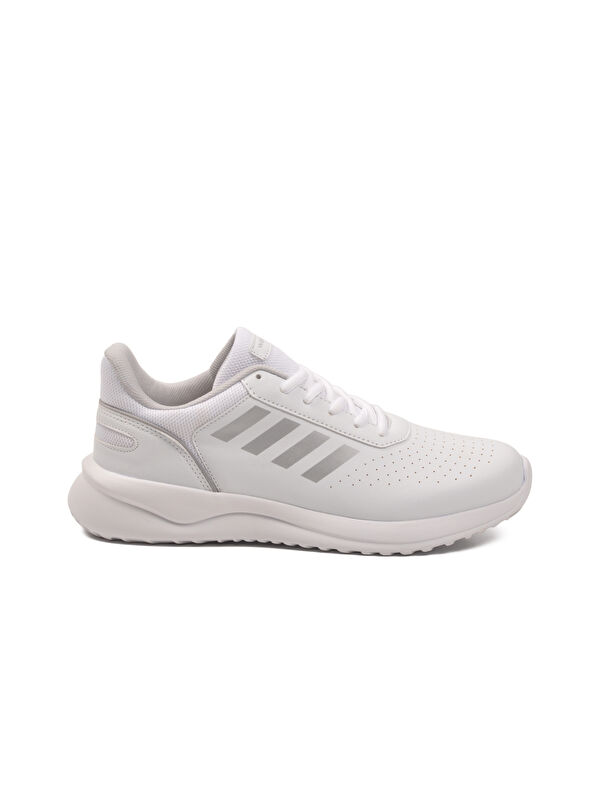 Beyaz Bağcıklı Hafif Esnek Erkek Spor Ayakkabı Nereus M - Görsel 3