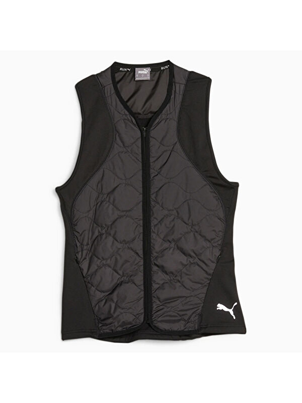 Puma Run Cloudspun Kadın Siyah Yuvarlak Yaka Yelek