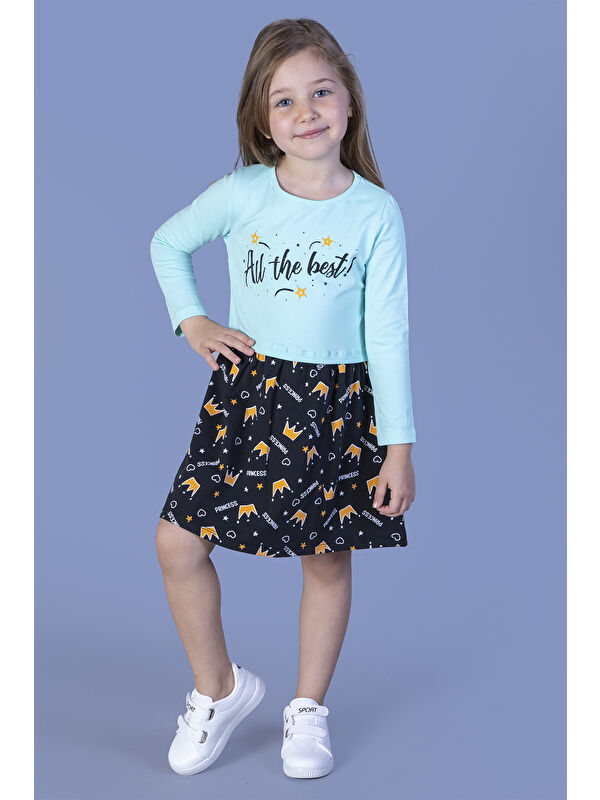 Toontoykids Kız Çocuk All The Best Baskılı Elbise