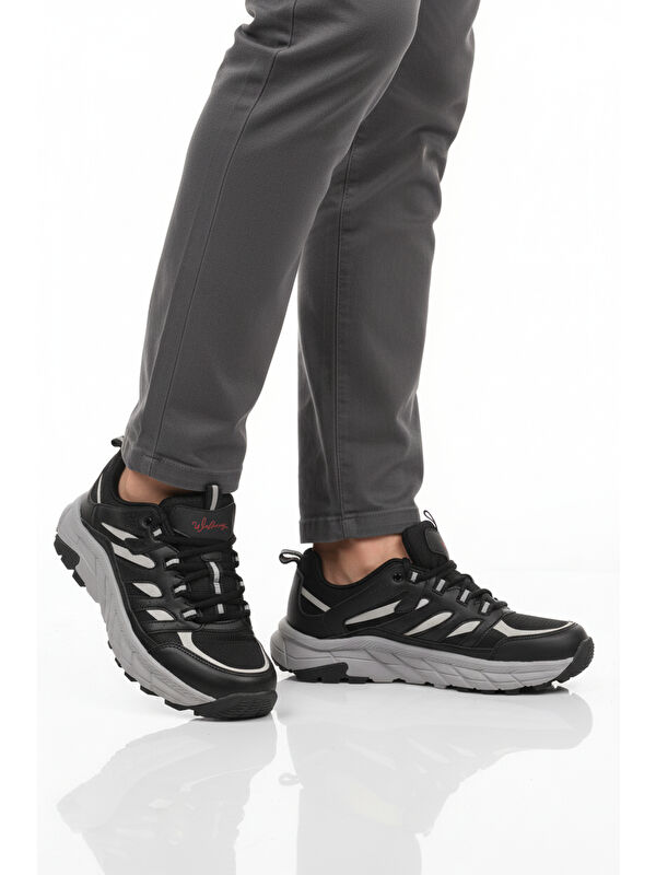 Siyah Buz Bağcıklı Kaymaz Erkek Outdoor Ayakkabı Sedona M - Görsel 2