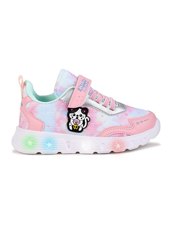 Kiko Kids Nebula Işıklı Cırtlı Kız Çocuk Spor Ayakkabı