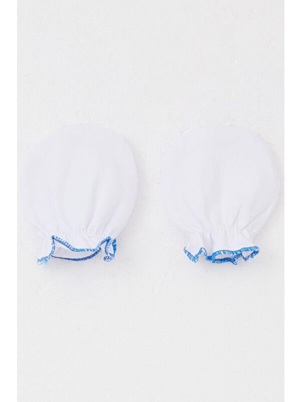 Breeze Yenidoğan Bebek Eldiven Basic Beyaz (7 X 9 Cm)