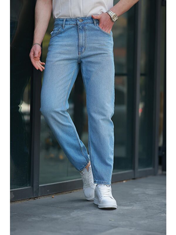 Madmext Mavi Erkek Jean Pantolon E7419