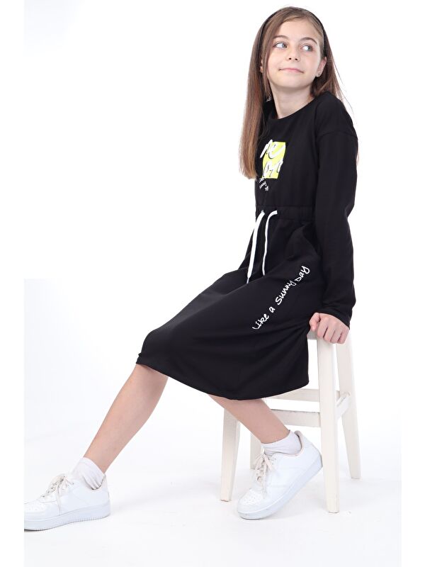 Toontoykids Kız Çocuk Baskılı Elbise