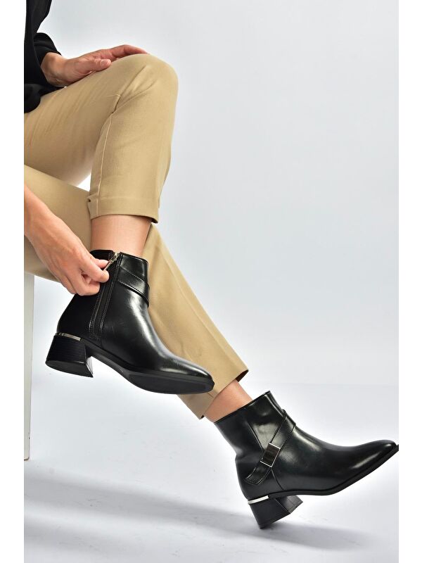 Siyah Kadın Bot V518047009 - Görsel 5
