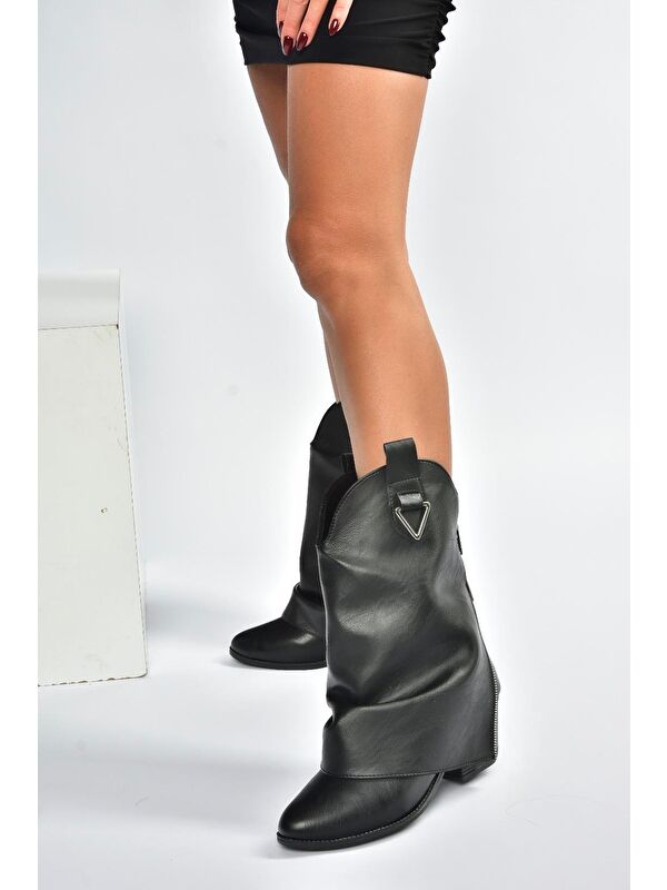 Siyah Kadın Bot V973601009 - Görsel 3