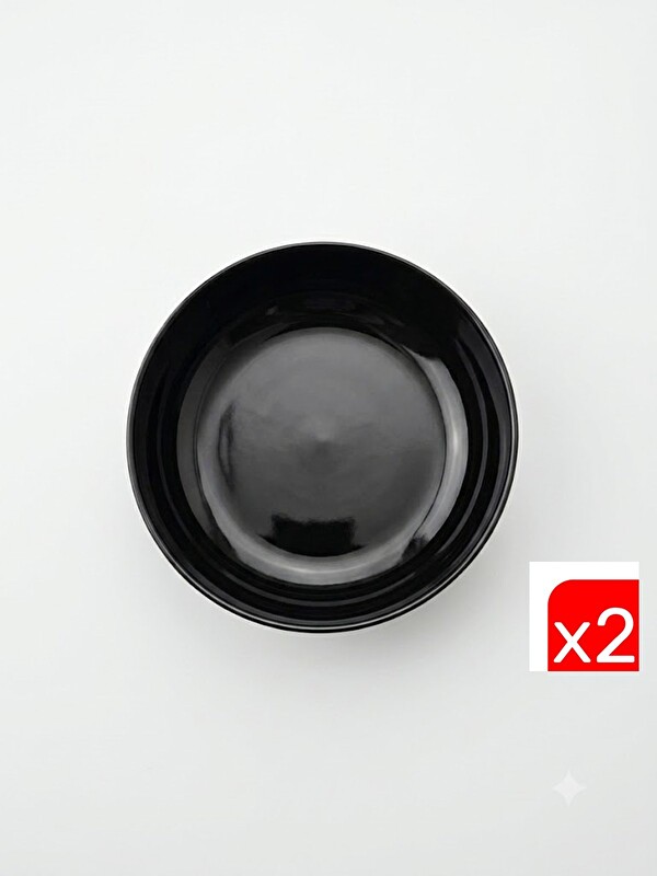 Kütahya Porselen Moderna Çorba Kasesi Siyah 15cm MOD15KS740104 2 li