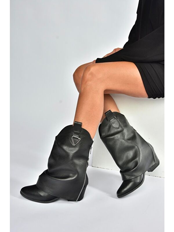 Siyah Kadın Bot V973601009 - Görsel 5